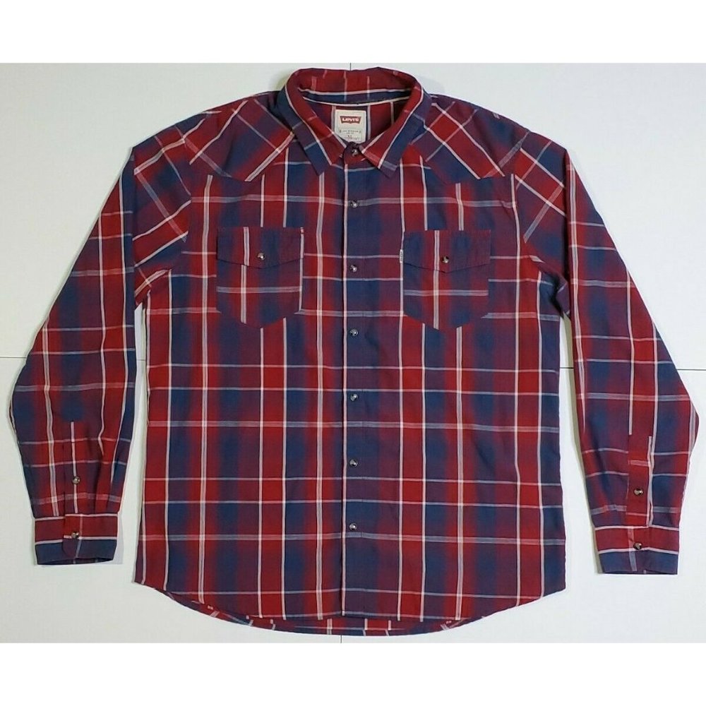 VTG Levis Modern Fit Western Shirt XL Mens EUC